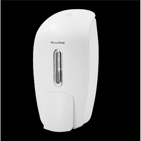 ALPINE CORP Alpine 425-WHI 800 ml Soap & Hand Sanitizer Dispenser; Surface Mounted - White 425-WHI